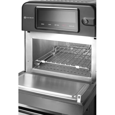 Vysokorychlostní pečící trouba CombiTurbo, HENDI, 18L, Černá, 230V/3000W, 402x735x(H)608mm | 281277